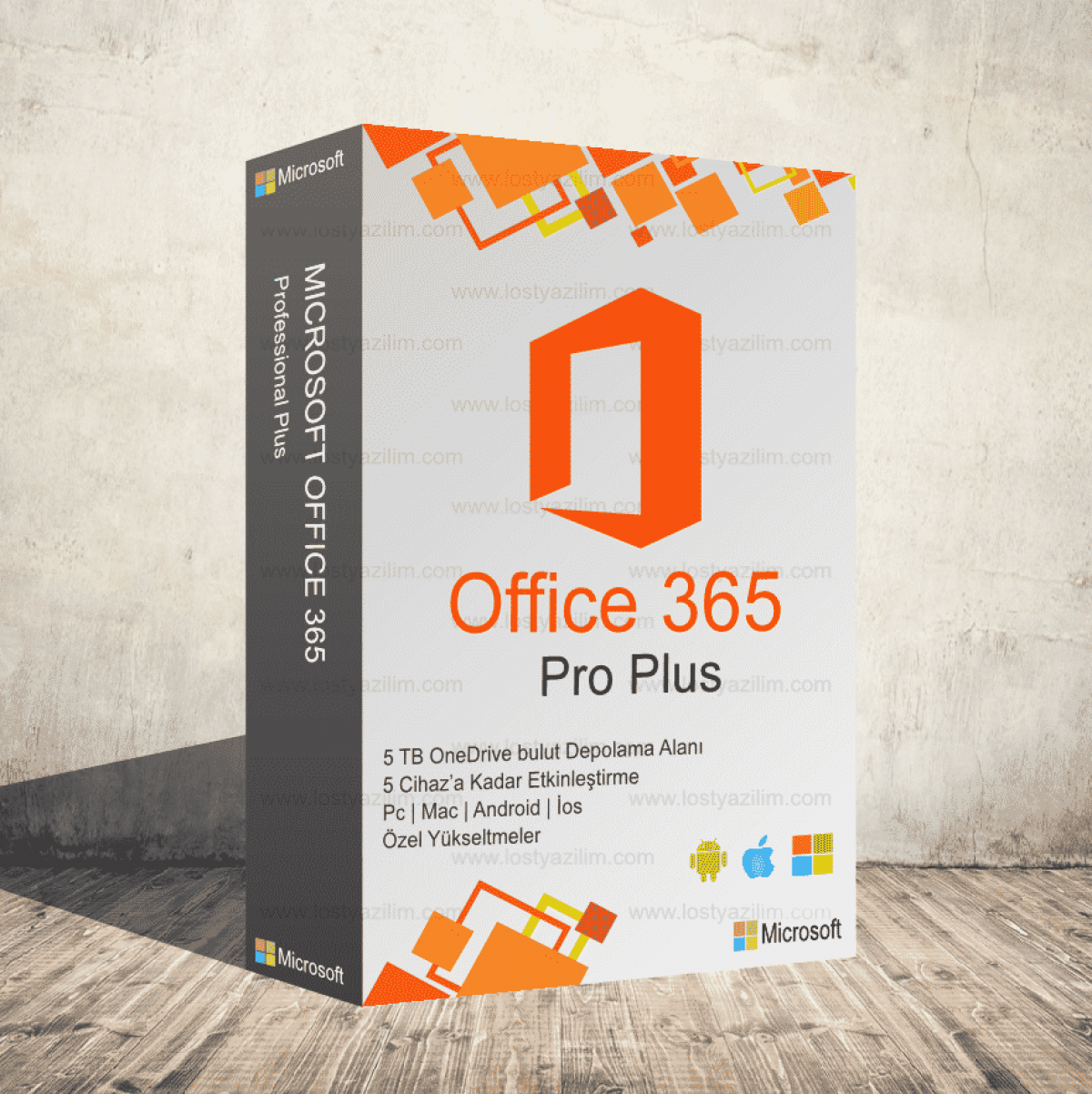 office 365 5 kullanici cihaz 5 tb onedrive sadece 60 lost yazilim